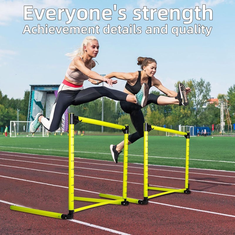 pindaprda Adjustable Hurdles with Scale - Detachable Agility Training Equipment for Track, Soccer & Football, Indoor & Outdoor Use, Ideal for Athletic Jumping & Speed Drills - Image 2